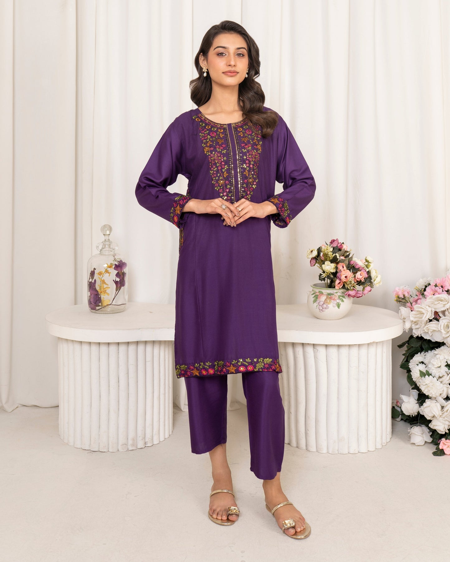 Sequence Purple LAWN 2PC Suit