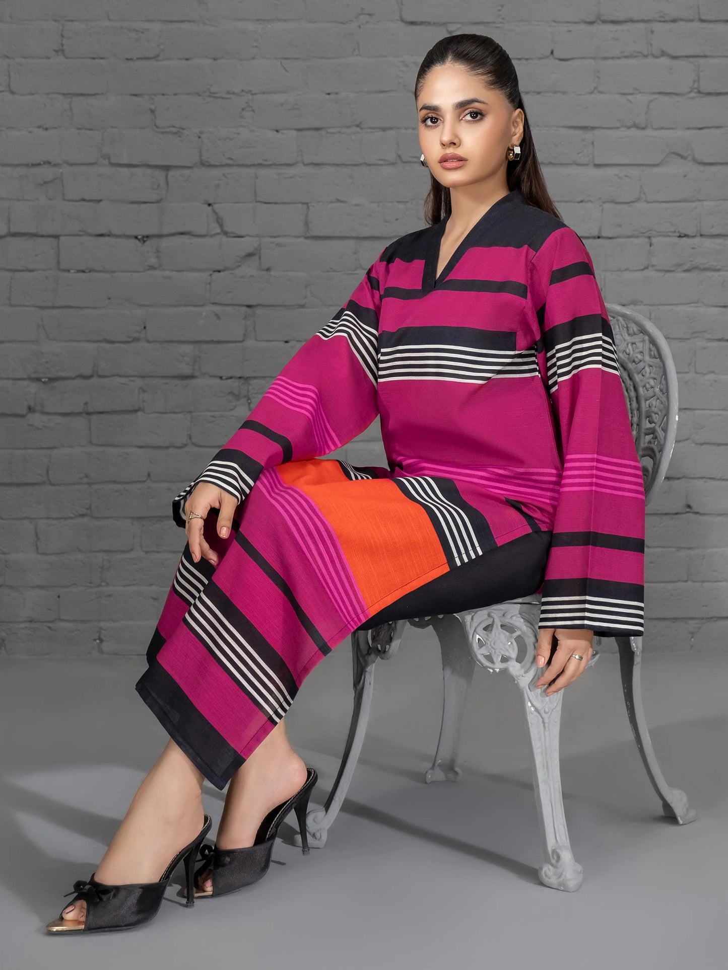 Stripe Pop Fusion 2PC SUIT